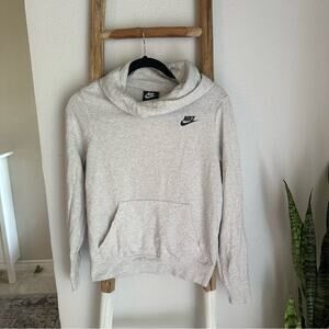 Nike Cowl Neck Heather Grey Hoodie